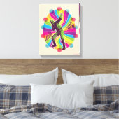 Die Selbstmordkommando | Polka-Dot Man Psychedelic Leinwanddruck (Insitu (Schlafzimmer))