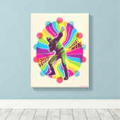 Die Selbstmordkommando | Polka-Dot Man Psychedelic Leinwanddruck (Insitu (Holzboden))