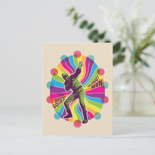 Die Selbstmordkommando | Polka-Dot Man Psychedelic Postkarte (Stehend Vorderseite)