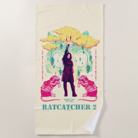 Die Selbstmordkommando | Ratcatcher 2 Illustration Strandtuch (Vorderseite)