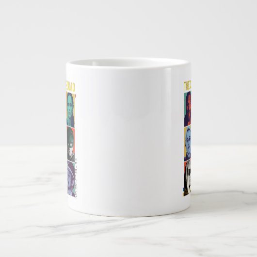 Die Selbstmordkommando | Retro Grid mit Amanda Wal Jumbo-Tasse (Vorderseite)