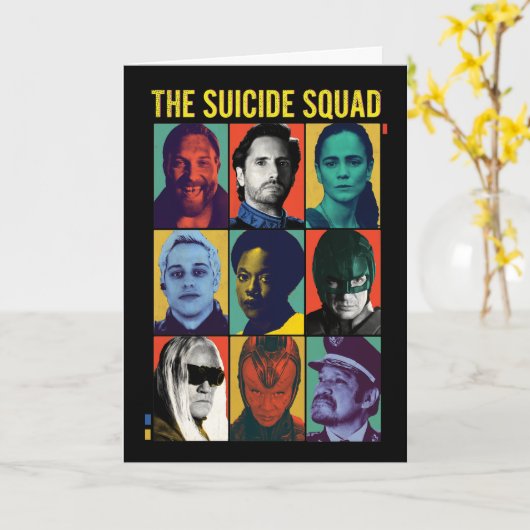 Die Selbstmordkommando | Retro Grid mit Amanda Wal Karte (Gelbe Blume)