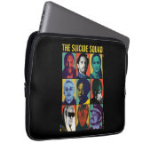 Die Selbstmordkommando | Retro Grid mit Amanda Wal Laptopschutzhülle (Vorne Rechts)