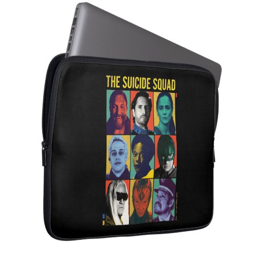 Die Selbstmordkommando | Retro Grid mit Amanda Wal Laptopschutzhülle (Vorne Rechts)