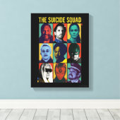 Die Selbstmordkommando | Retro Grid mit Amanda Wal Leinwanddruck (Insitu (Holzboden))