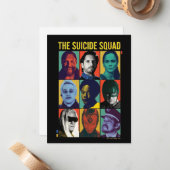 Die Selbstmordkommando | Retro Grid mit Amanda Wal Mitteilungskarte (Vorderseite/Rückseite Beispiel)