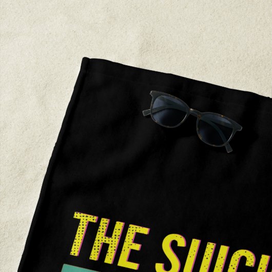 Die Selbstmordkommando | Retro Grid mit Amanda Wal Strandtuch (Beispiel)