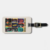 Die Selbstmordkommando | Retro Grid mit Harley Qui Gepäckanhänger (Vorderseite horizontal)