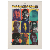 Die Selbstmordkommando | Retro Grid mit Harley Qui Klemmbrett (Rückseite)