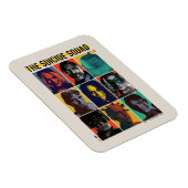 Die Selbstmordkommando | Retro Grid mit Harley Qui Magnet (Rechte Seite)