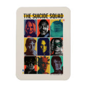 Die Selbstmordkommando | Retro Grid mit Harley Qui Magnet (Vertikal)