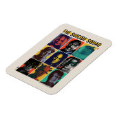 Die Selbstmordkommando | Retro Grid mit Harley Qui Magnet (Linke Seite)