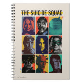 Die Selbstmordkommando | Retro Grid mit Harley Qui Notizblock (Vorderseite)