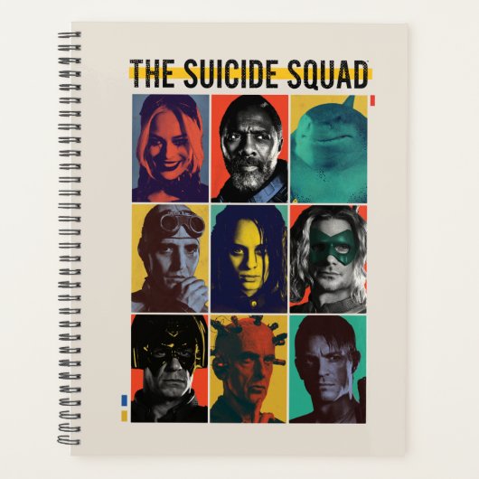 Die Selbstmordkommando | Retro Grid mit Harley Qui Planer (Vorderseite)