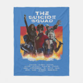Die Selbstmordkommando | Retro-Style Movie Poster Fleecedecke (Vorderseite)
