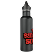 Die Selbstmordkommando | Rote und schwarze Logos Edelstahlflasche (Links)