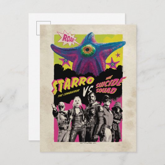 Die Selbstmordkommando | Starro Vs Suicide Squad Postkarte (Vorne/Hinten)