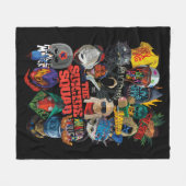 Die Selbstmordkommando | Stilisierte Avatare Fleecedecke (Vorderseite (Horizontal))