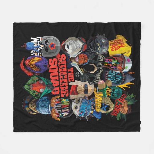 Die Selbstmordkommando | Stilisierte Avatare Fleecedecke (Vorderseite (Horizontal))