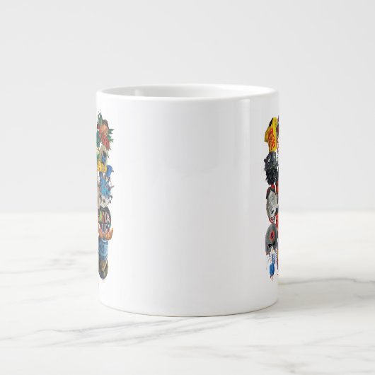 Die Selbstmordkommando | Stilisierte Avatare Jumbo-Tasse (Vorderseite)