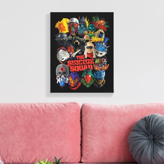 Die Selbstmordkommando | Stilisierte Avatare Leinwanddruck (Insitu (Wohnzimmer))