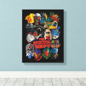 Die Selbstmordkommando | Stilisierte Avatare Leinwanddruck (Insitu (Holzboden))