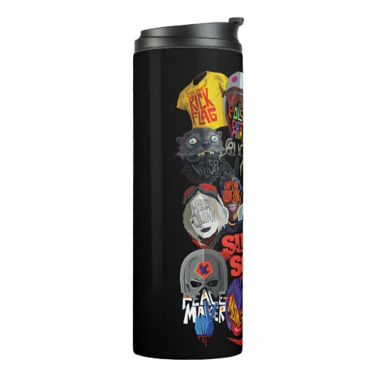 Die Selbstmordkommando | Stilisierte Avatare Thermosbecher (Nach links gedreht)