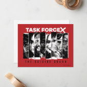 Die Selbstmordkommando | Task Force X Mitteilungskarte (Vorderseite/Rückseite Beispiel)