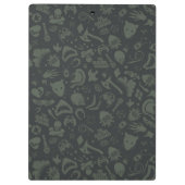 Die Selbstmordkommando | Zeichensymbmuster Klemmbrett (Rückseite)