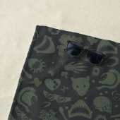 Die Selbstmordkommando | Zeichensymbmuster Strandtuch (Beispiel)