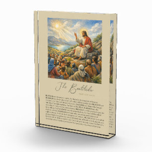 Die Seligpreisungen Matthäus 5:3–12 Bergpredigt Fotoblock