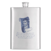 Die Selkirk-Gnade Burns Night Supper Gebet Blau Flachmann (Vorderseite)