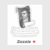 Die Selkirk-Gnade Burns Night Supper Gebet Grau Aufkleber (Blatt)