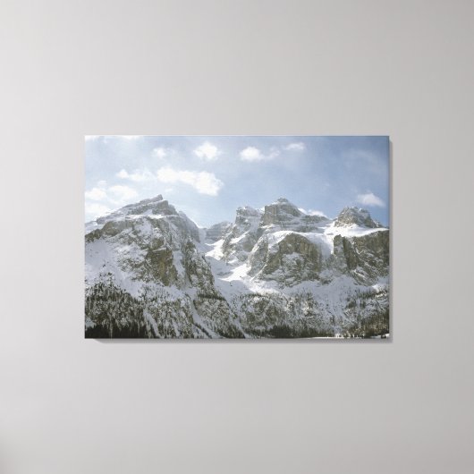 Die Sella Gruppe und Val de Mesdi Holiday Card Leinwanddruck (Vorderseite)