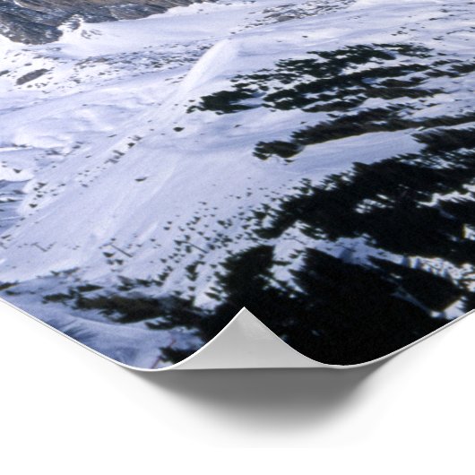 Die Sellajochkarte Poster (Ecke)