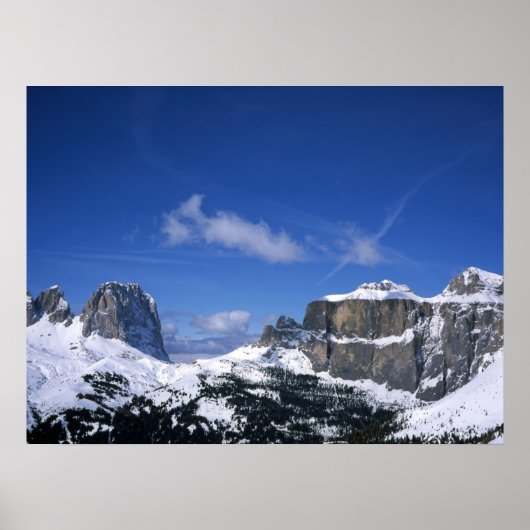 Die Sellajochkarte Poster (Vorne)