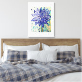 Die seltene Dahlia Leinwanddruck (Insitu (Schlafzimmer))