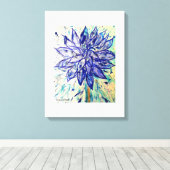 Die seltene Dahlia Leinwanddruck (Insitu (Holzboden))