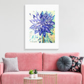 Die seltene Dahlia Leinwanddruck (Insitu (Wohnzimmer))