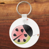 Die seltene Wassermelone Ladybug Schlüsselanhänger (Vorderseite)
