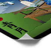 Die Seltenheit eines blauen Mondes Poster (Ecke)