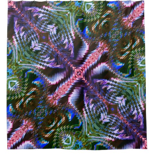 Die seltsame "Stick Design" aus Zickzag Duschvorhang (Vorderseite)