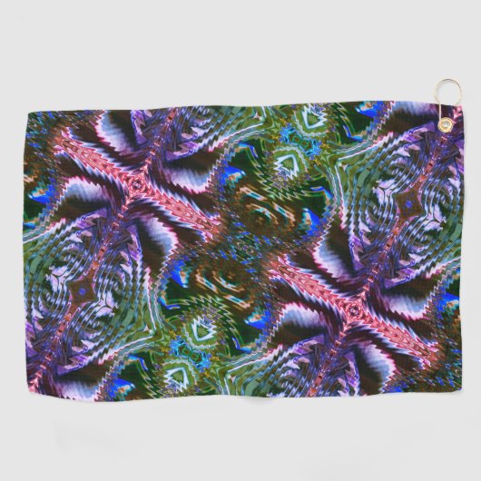 Die seltsame "Stick Design" aus Zickzag Golfhandtuch (Horizontal)