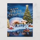 Die seltsamen Pinguine Postkarte (Vorderseite)