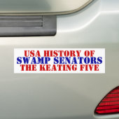 Die Senatoren der American History Swamp behalten  Autoaufkleber (Auf Auto)