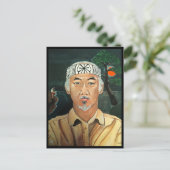 Die Sensei-Malerei von Alfred Fox Postkarte (Stehend Vorderseite)