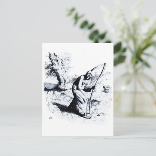 Die Sensenmann-Postkarte Postkarte (Stehend Vorderseite)