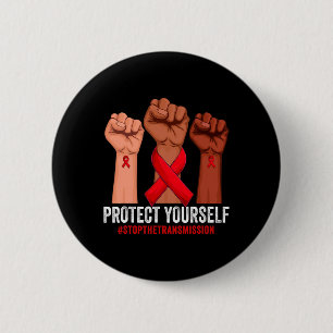 Die Sensibilisierung für HIV/Aids Button