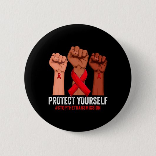 Die Sensibilisierung für HIV/Aids Button (Vorderseite)