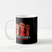 Die Sensibilisierung für HIV/Aids Kaffeetasse (Links)